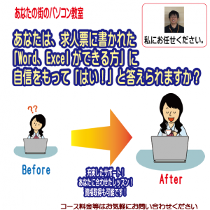 求人票に書かれたパソコンできる方に自信を持ってはいと答えられますか？
